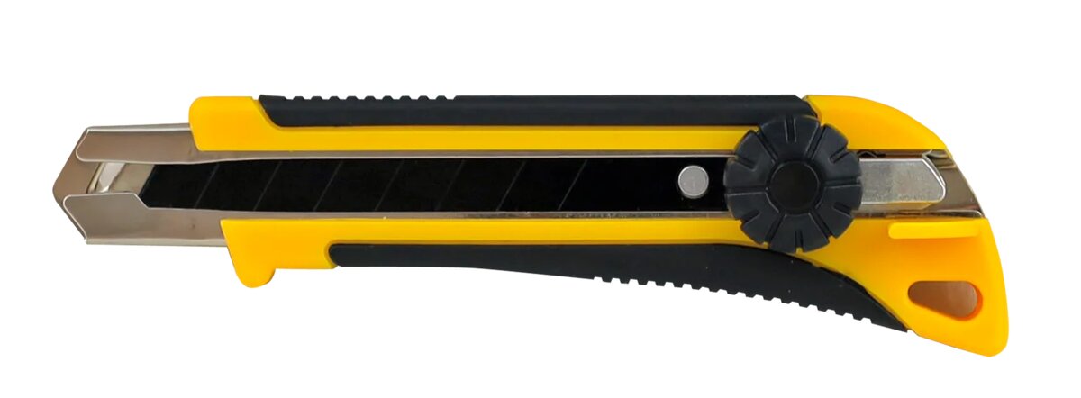 картинка Нож, 18 мм, винтовой фиксатор, черное лезвие Sk5 Ultima (Ультима) от магазина СтройМаркет