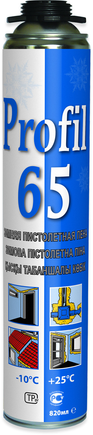 картинка Пена монтажная "ПРОФИЛ 65" (Profil) 820мл (Зимняя) от магазина СтройМаркет