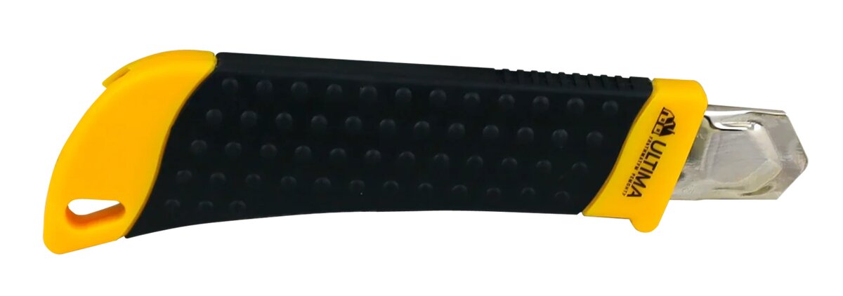 картинка Нож, 18 мм, винтовой фиксатор, черное лезвие Sk5 Ultima (Ультима) от магазина СтройМаркет