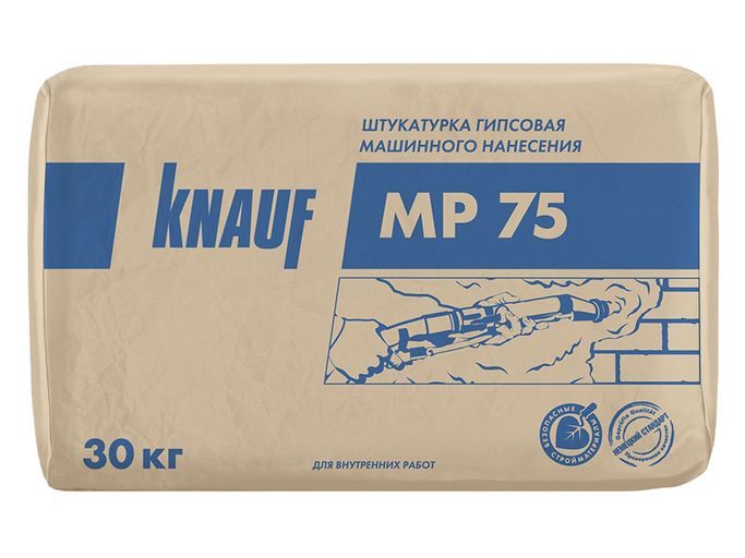 картинка Штукатурка Кнауф (Knauf) МП-75 (Серая) 30кг от магазина СтройМаркет